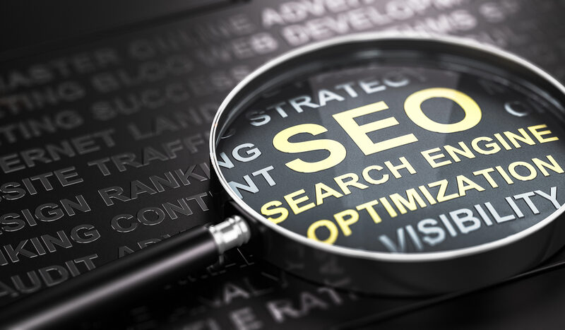 Vergrootglas op SEO